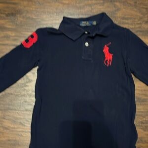 Polo Ralph Lauren Big pony logo shirt in navy, size 7